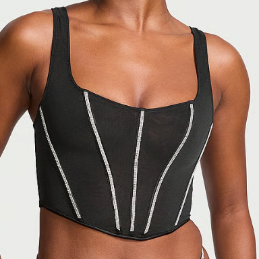 Victoria's Secret Sheer Shine Corset Top